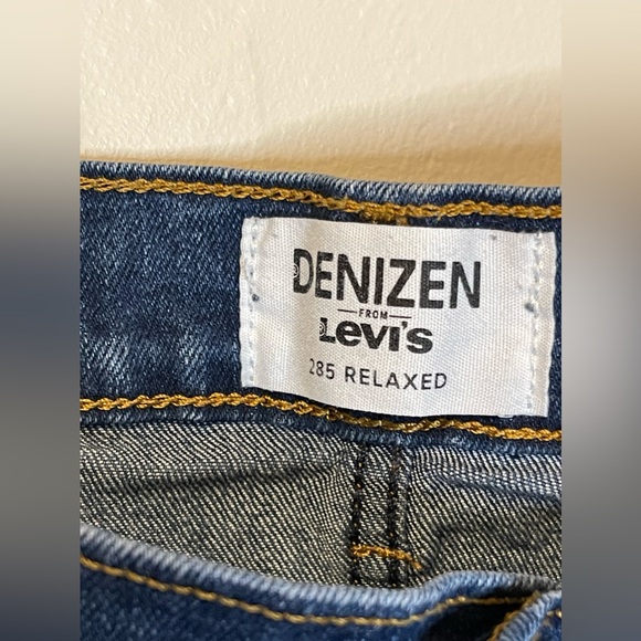 - 2021 Levi’s Men’s Denizen 285 Relaxed Jeans Dark Blue Size 42/32 (39X32) - Picture 3 of 8